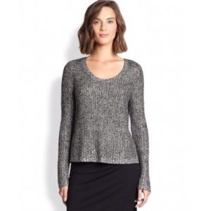 Eileen Fisher Lightweight Shimmer Karma Knit Top